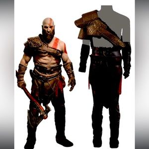 Kratos God of War AC Cosplay Original Costume (XL BRAND NEW W/ BLADES OF CHAOS)